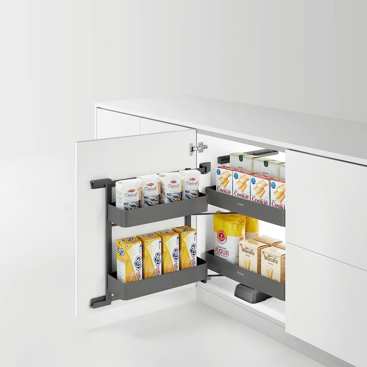 Encanto Series Base Cabinet Mini Pantry Roll-out
