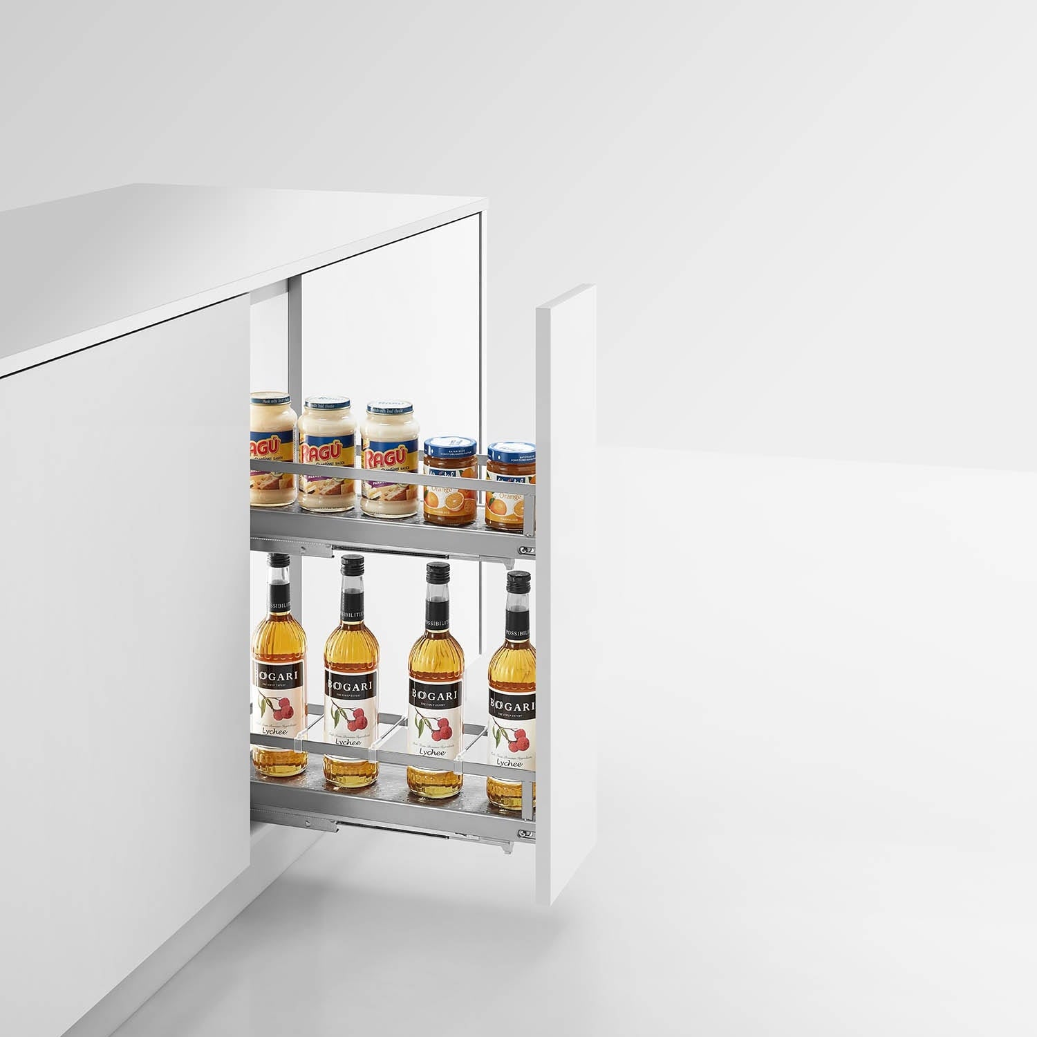 Caro Series Side Two-Layer Pull-Out Basket