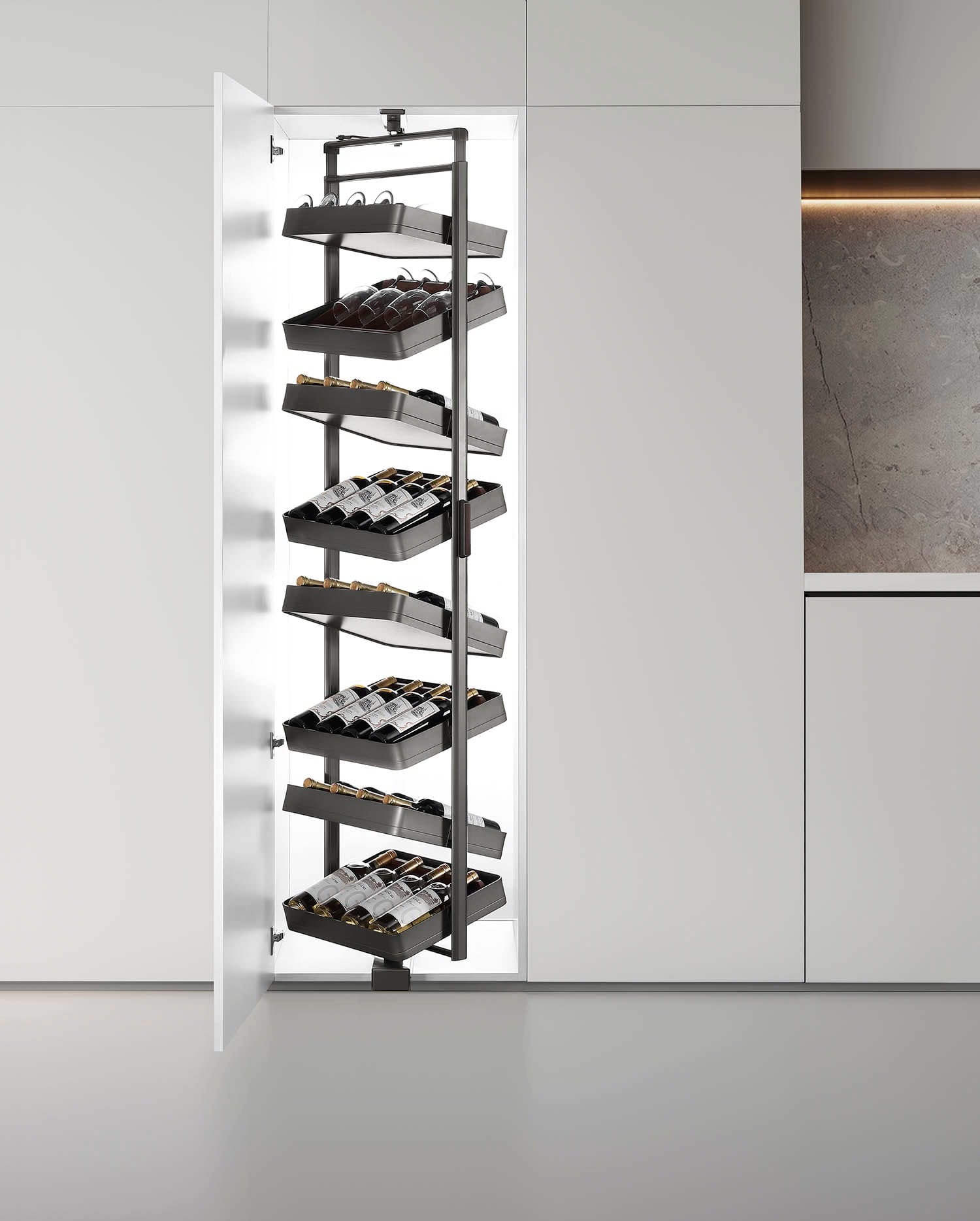 Encanto Series Rotating Bottle Rack - 8 Layers