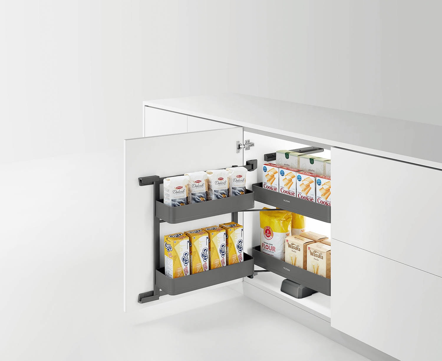 Encanto Series Base Cabinet Mini Pantry Roll-out