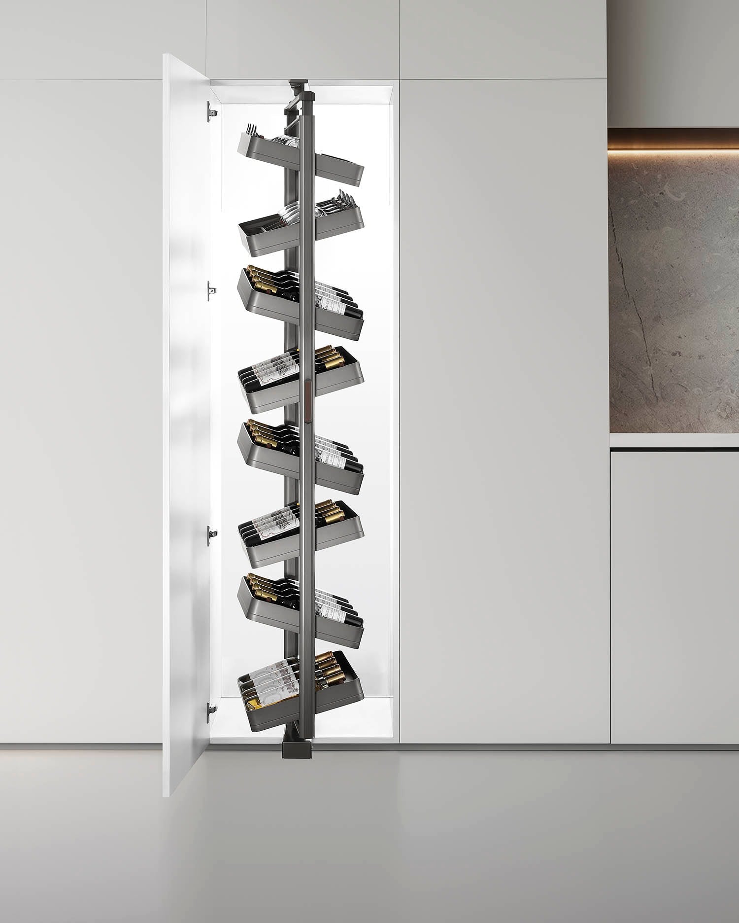 Encanto Series Rotating Bottle Rack - 8 Layers