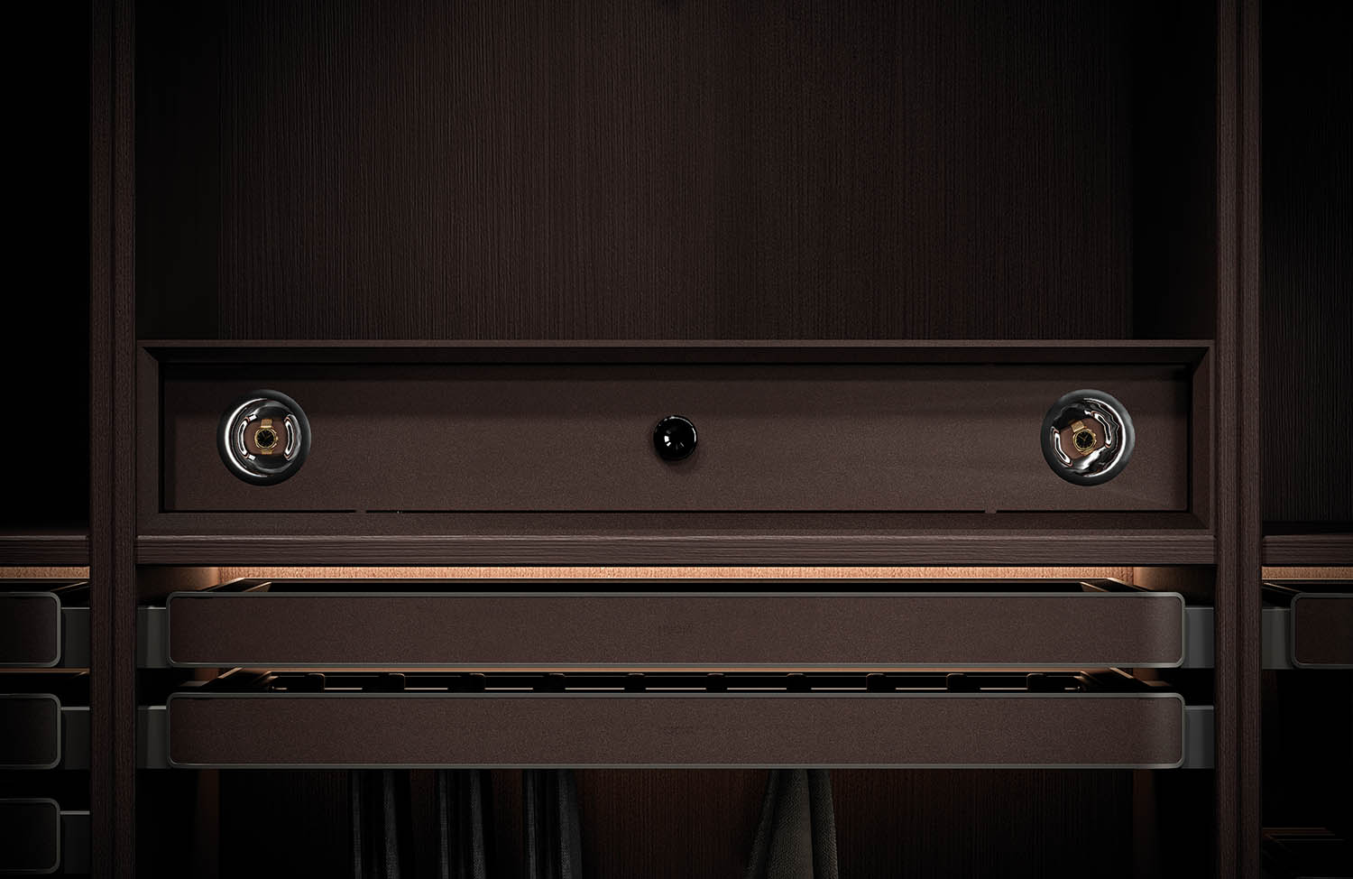 Fingerprint Password Drawer With Watch Winder