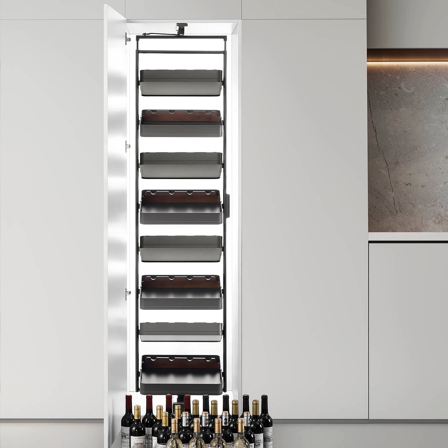Encanto Series Rotating Bottle Rack - 8 Layers