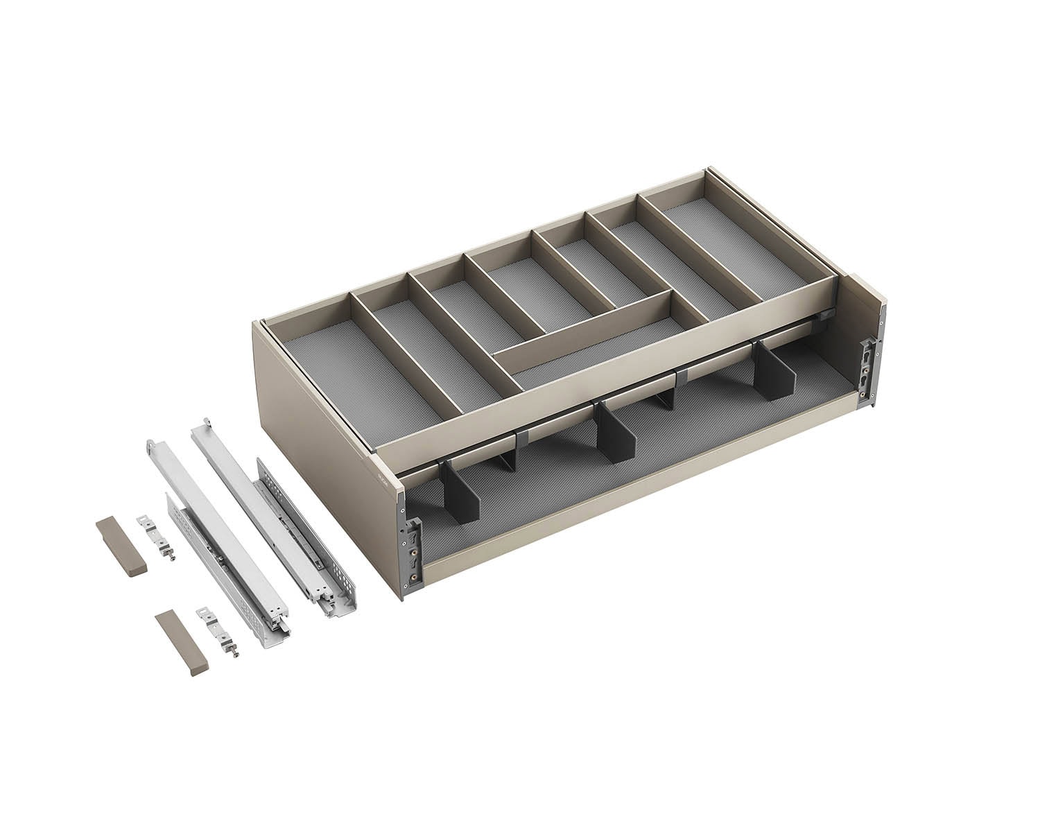 Encanto Series Pull-out Basket With Slidable Cutlery Tray